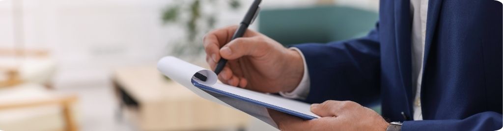 Home inspections in Ontario inspector reviewing Canadian real estate property