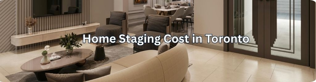 Home staging cost in Toronto staged living room modern décor real estate listing